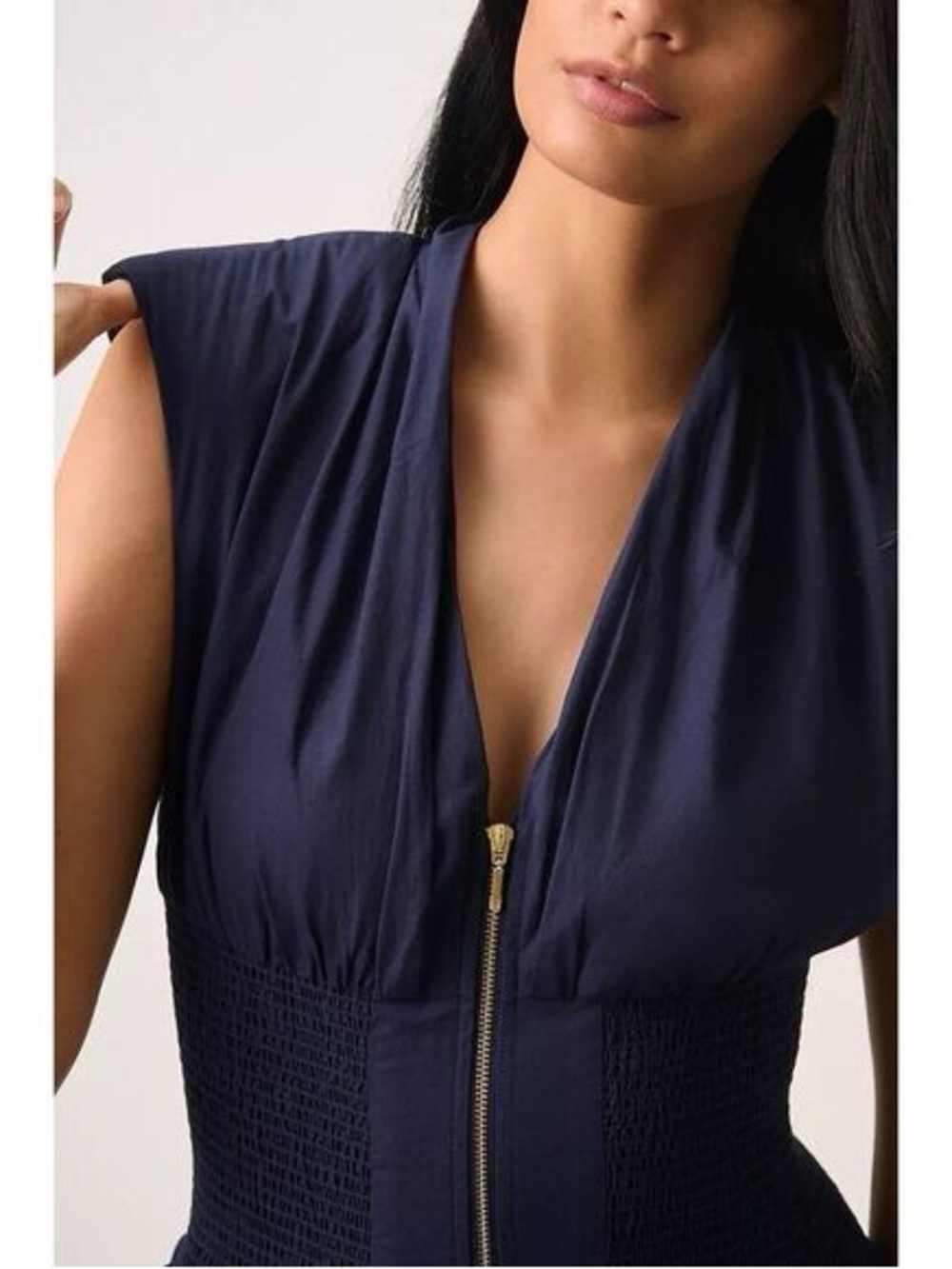 Anthropologie The Tommie Zip-Front Midi Dress - Picture 4 of 7